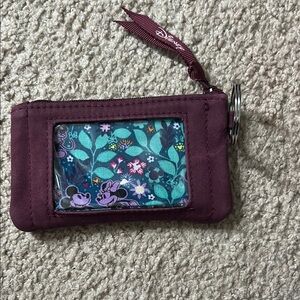 Disney Purple and Teal Floral Card Holder